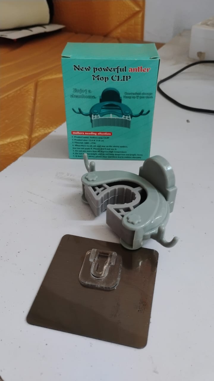 Wall Mounted Mop Broom Hanger Holder (1-Layer)