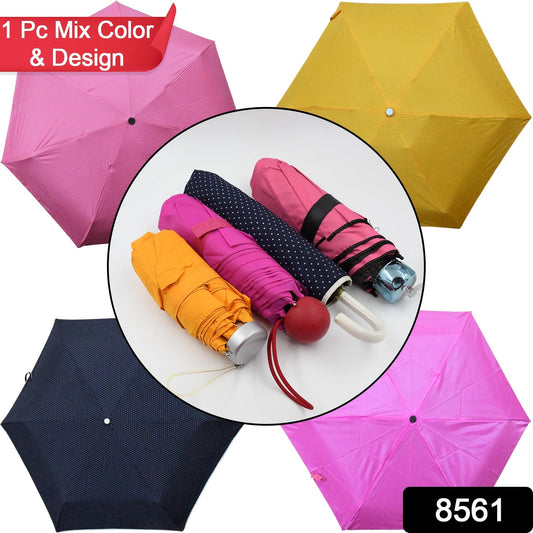 Umbrella Summer Sun and Rain Protection Foldable Cute Umbrella || UV Protection Rain Sun Umbrella || Travel Accessories || Umbrella for Children, Girls, and Boys (1 Pc / Mix Color / Design)