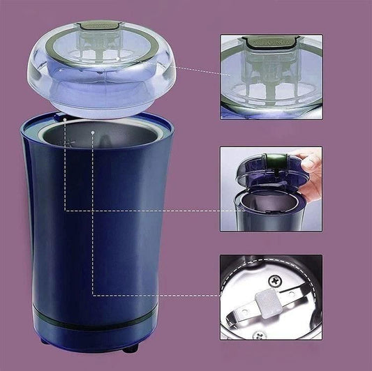 Portable 4-Blade Mini Grinder & Blender for Home & Office