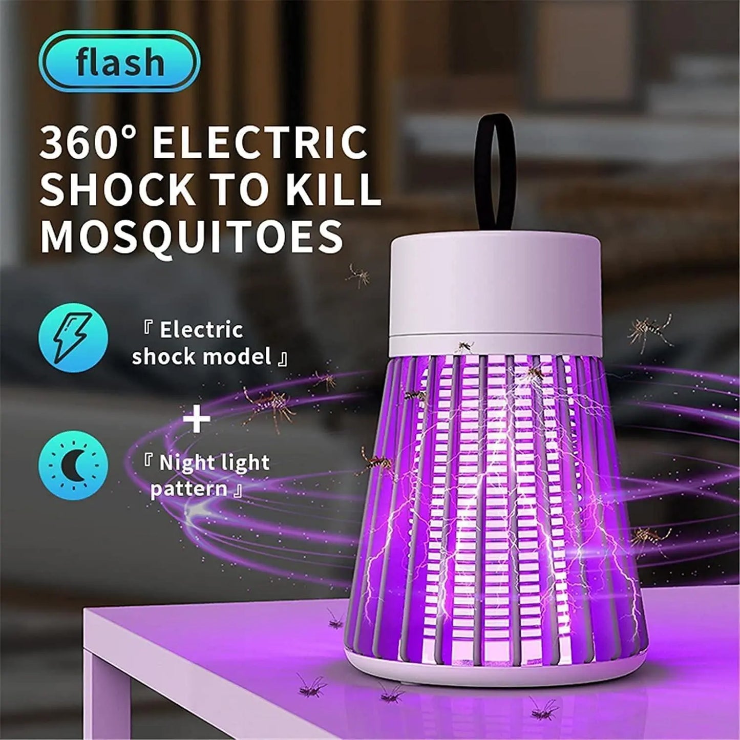 Mosquito Killer LED Lamp for Indoor & Outdoor (USB Powered)