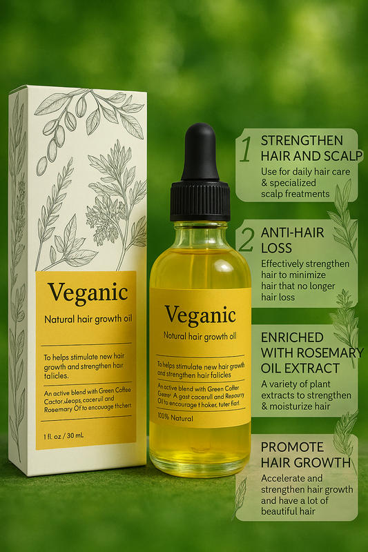 Vegan Natural Hair Growth Oil (Pack of 2)