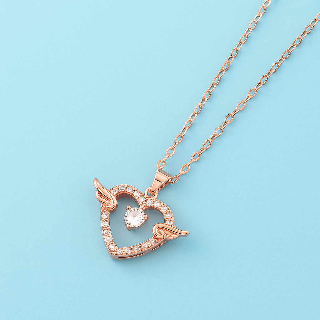 Heart With Wings Necklace