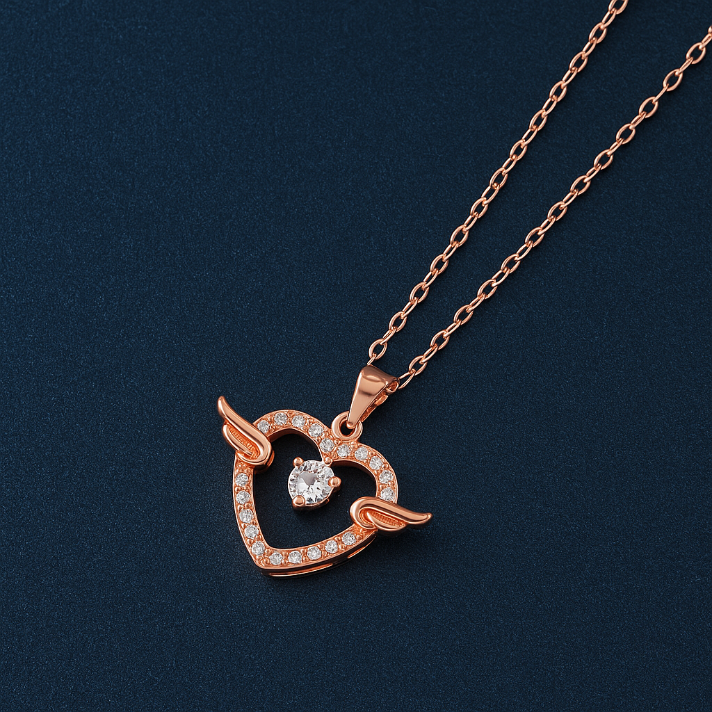 Heart With Wings Necklace