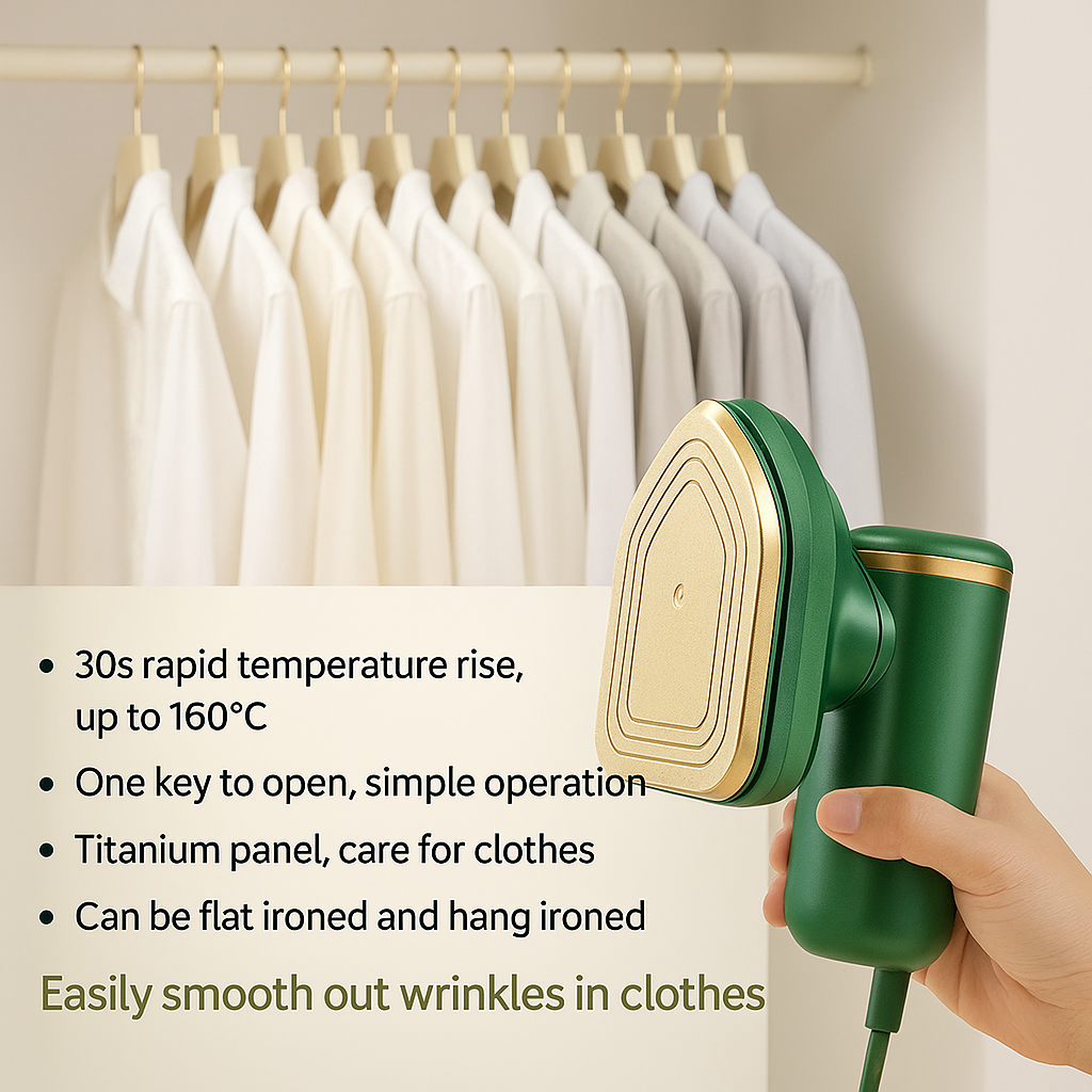 Iron-Travel Steamer Iron for Clothes , Portable Handheld Iron