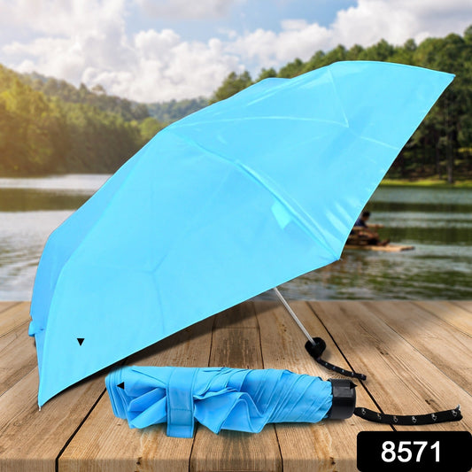 3-Fold Umbrella Summer Sun and Rain Protection Foldable Cute Umbrella || UV Protection Rain Sun Umbrella || Travel Accessories || Umbrella for Children, Girls, and Boys (1 Pc)