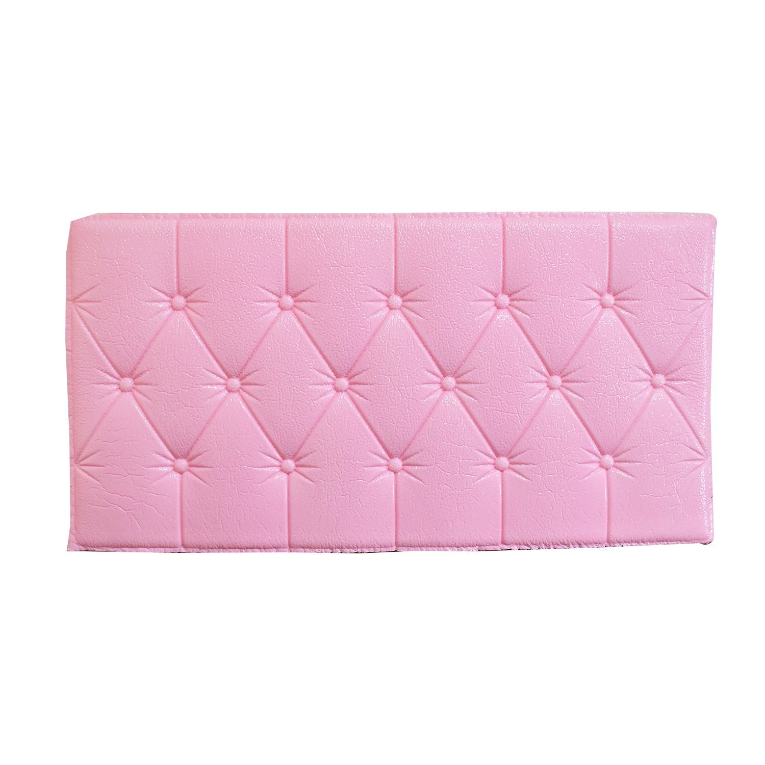 Pink 3D adhesive wallpaper for modern living room decor