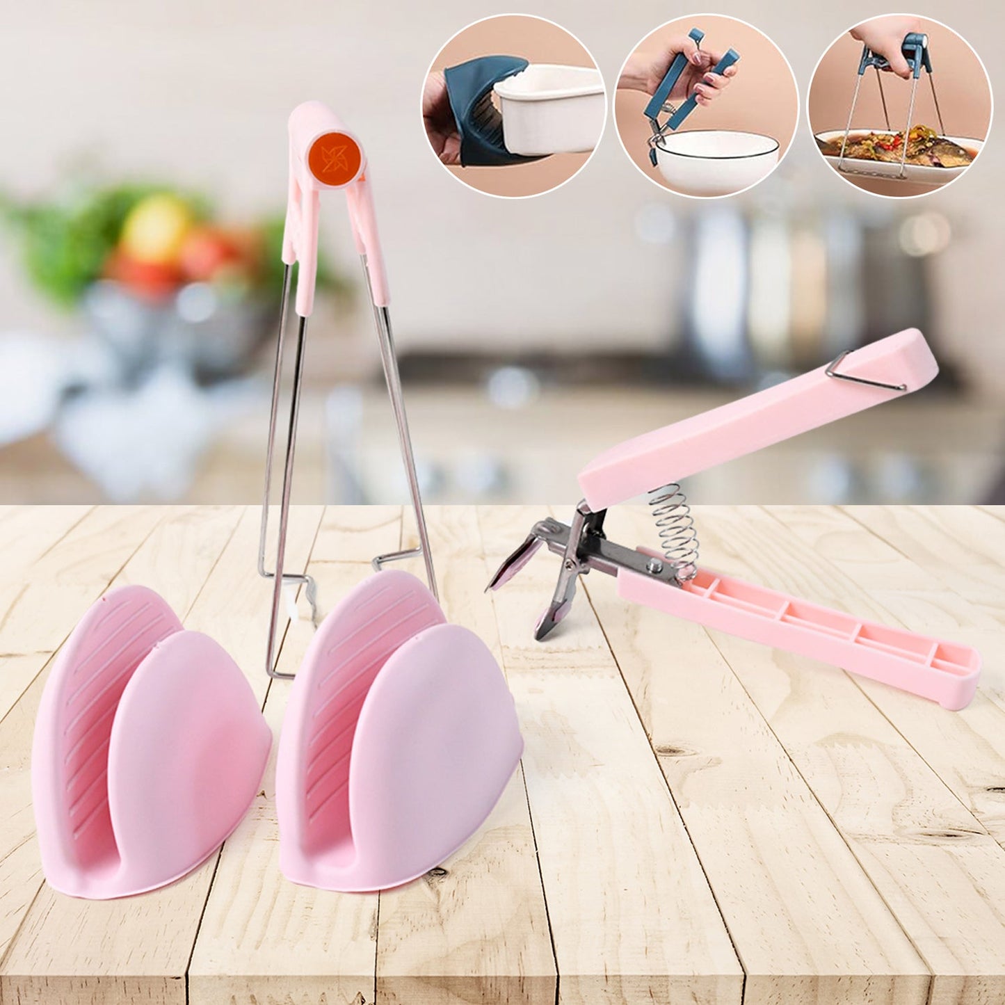 Heat Resistant Kitchen Helper Set (4 Pc)