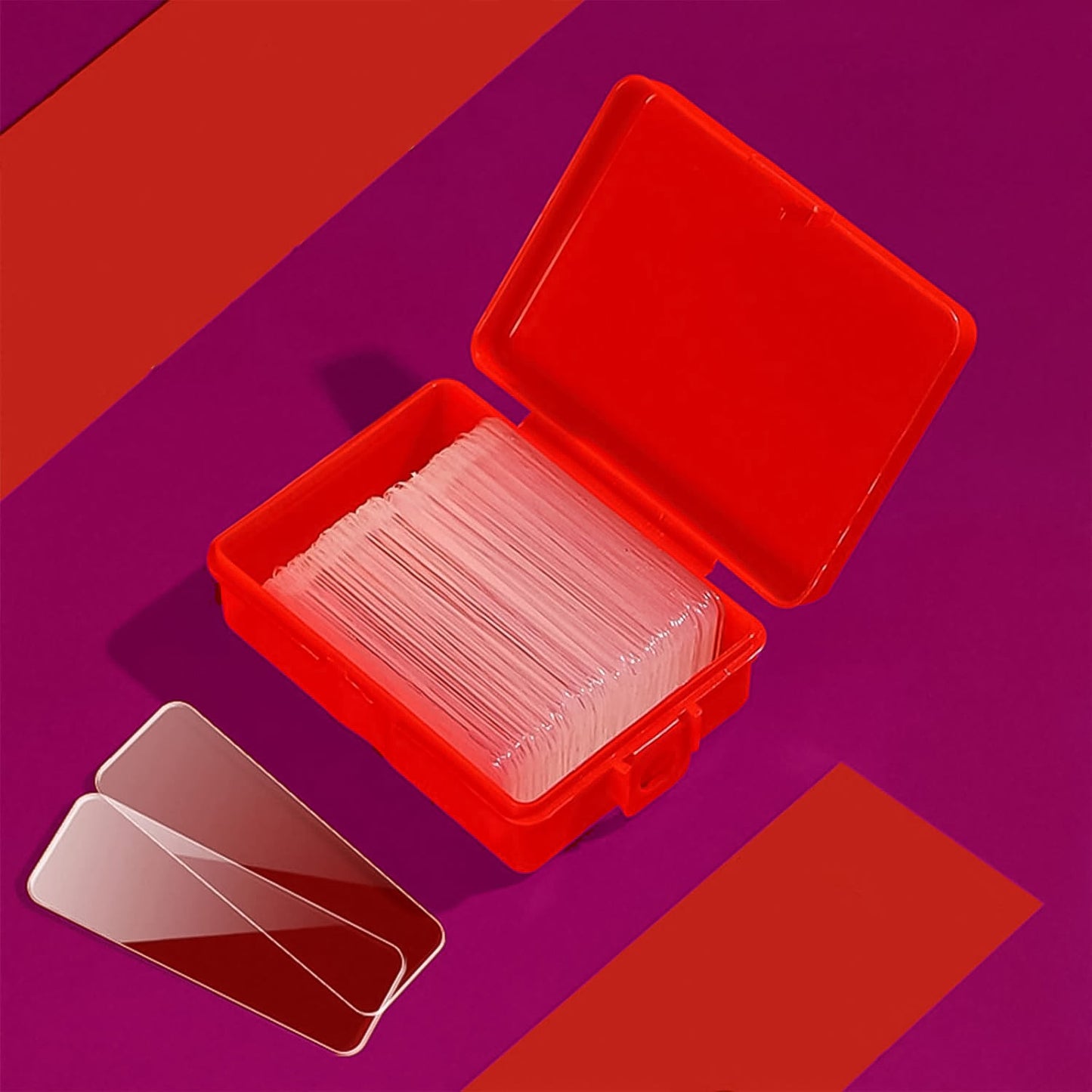 60-Piece (Approx) – Double-Sided Transparent Adhesive Stickers