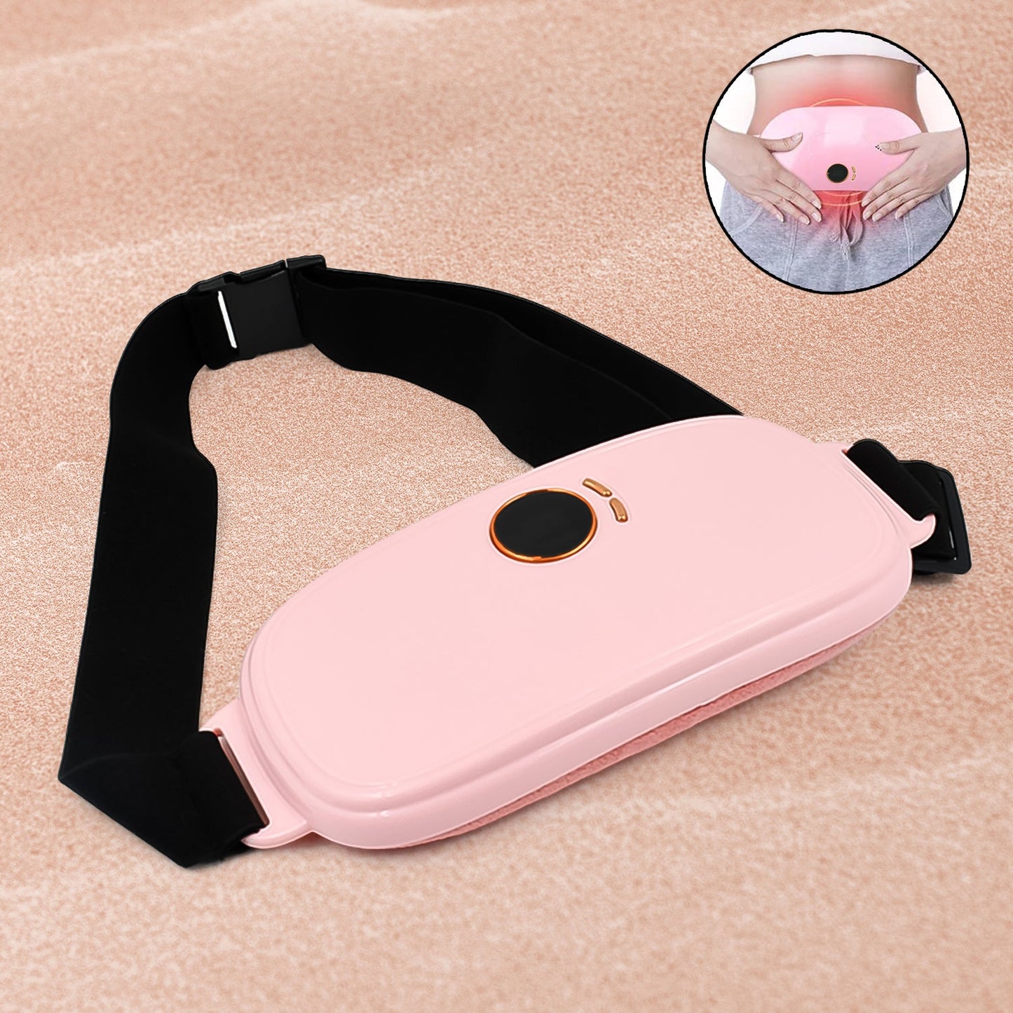 Rechargeable Smart Warm Palace Belt, Period Massager (1 Pc)