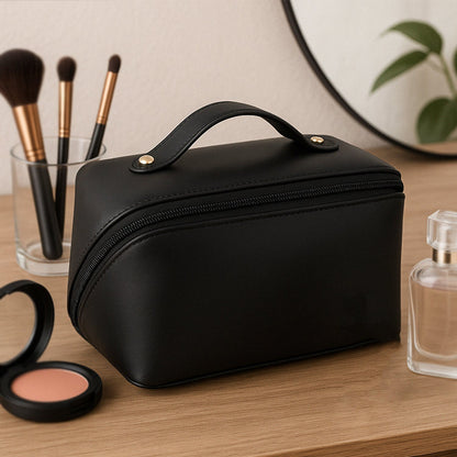 Premium Travel Makeup & Toiletry Organizer Pouch with Zipper & Handle(1 Pc)