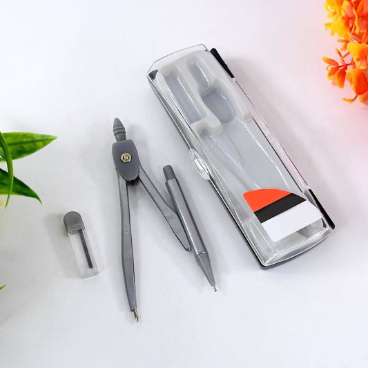 4-in-1 Premium Geometry Compass Set for Students and Professionals