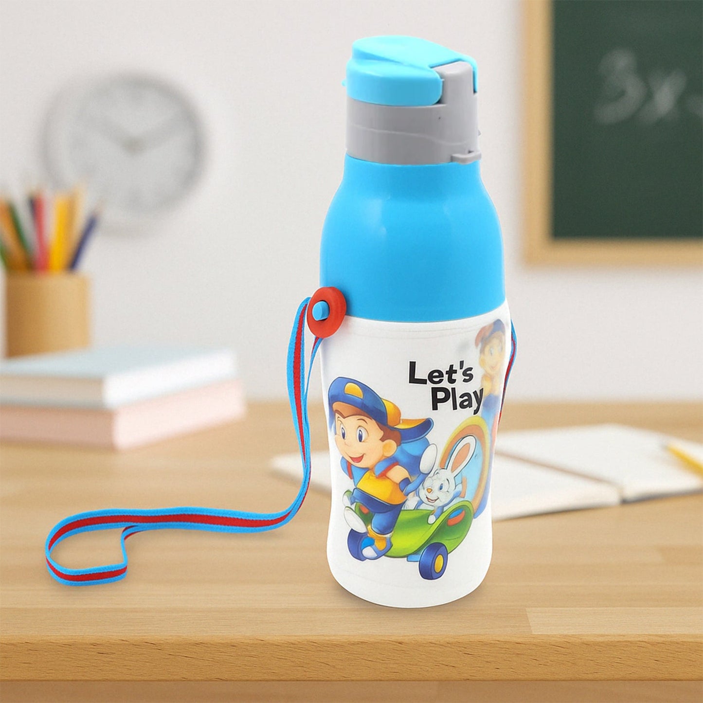 900ml Insulated Water Bottle with Dori & Straw: Leakproof, BPA-Free, Sports Bottle