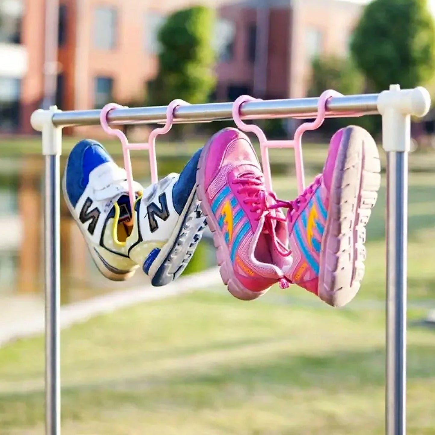 Multi-Function Drying Rack & Shoe Organizer – Hanging Storage Shelf for Wardrobe & Closet, Shoe Stand & Holder (2 Pc Set)
