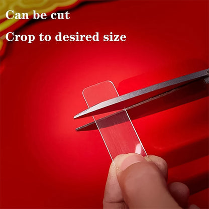 60-Piece (Approx) – Double-Sided Transparent Adhesive Stickers