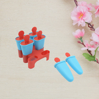 Ice Candy Maker Set – 6 Pc Reusable Kulfi & Popsicle Mould with Tray and Sticks