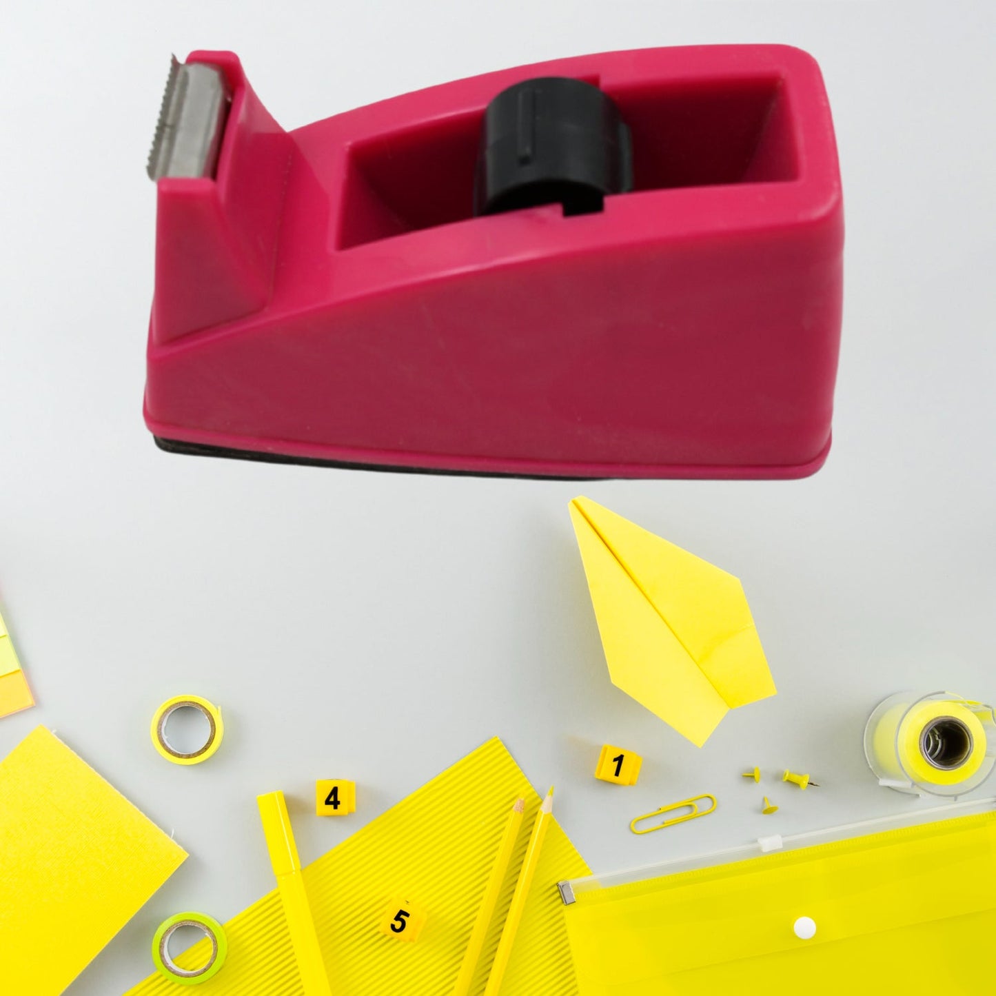 Plastic Tape Dispenser & Cutter for Home, Office & School (1 Pc)