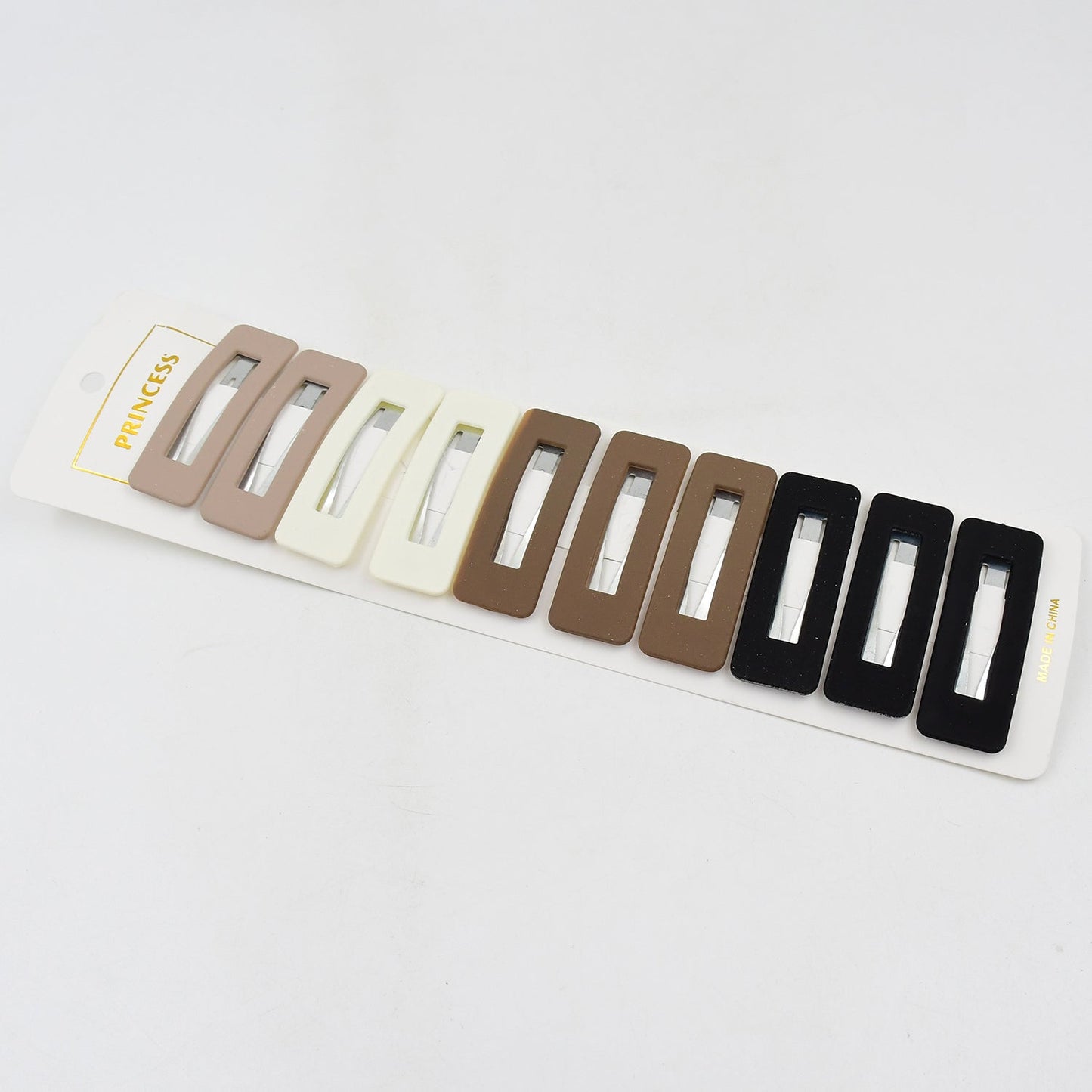 Miss Beauty 10pcs Cute Matte Multicolour & Design Hair Clip Set, Hair accessories