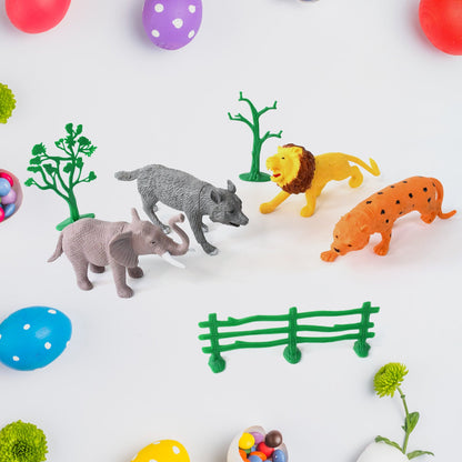 TTG Small Wild Animal Toy Set for Kids (Pack of 4 Animals)