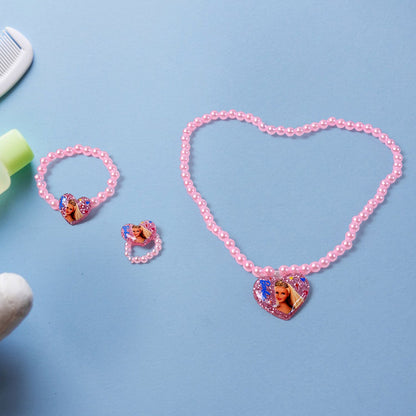 Jewellery For Little Girls Princess Necklace Bracelet Set (3 Pcs Set)