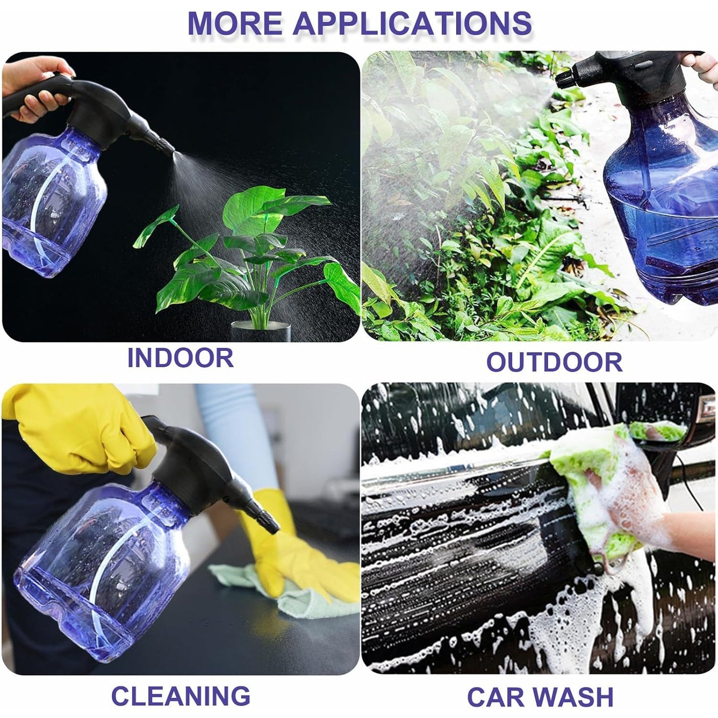 Electric 3L Garden Sprayer – Automatic, Rechargeable Watering Can for Fertilizing (1 Pc)