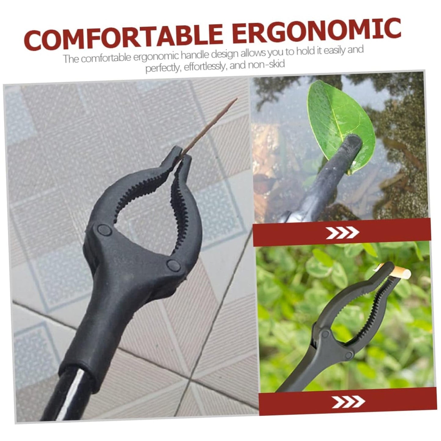 Extra Long Trash Picker Upper – Rotating Grip Arm for Litter, Elderly, Garden & Disabled Assistance