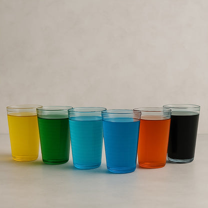 Apex Pyramid Design Unbreakable Plastic Glass – 300 ML