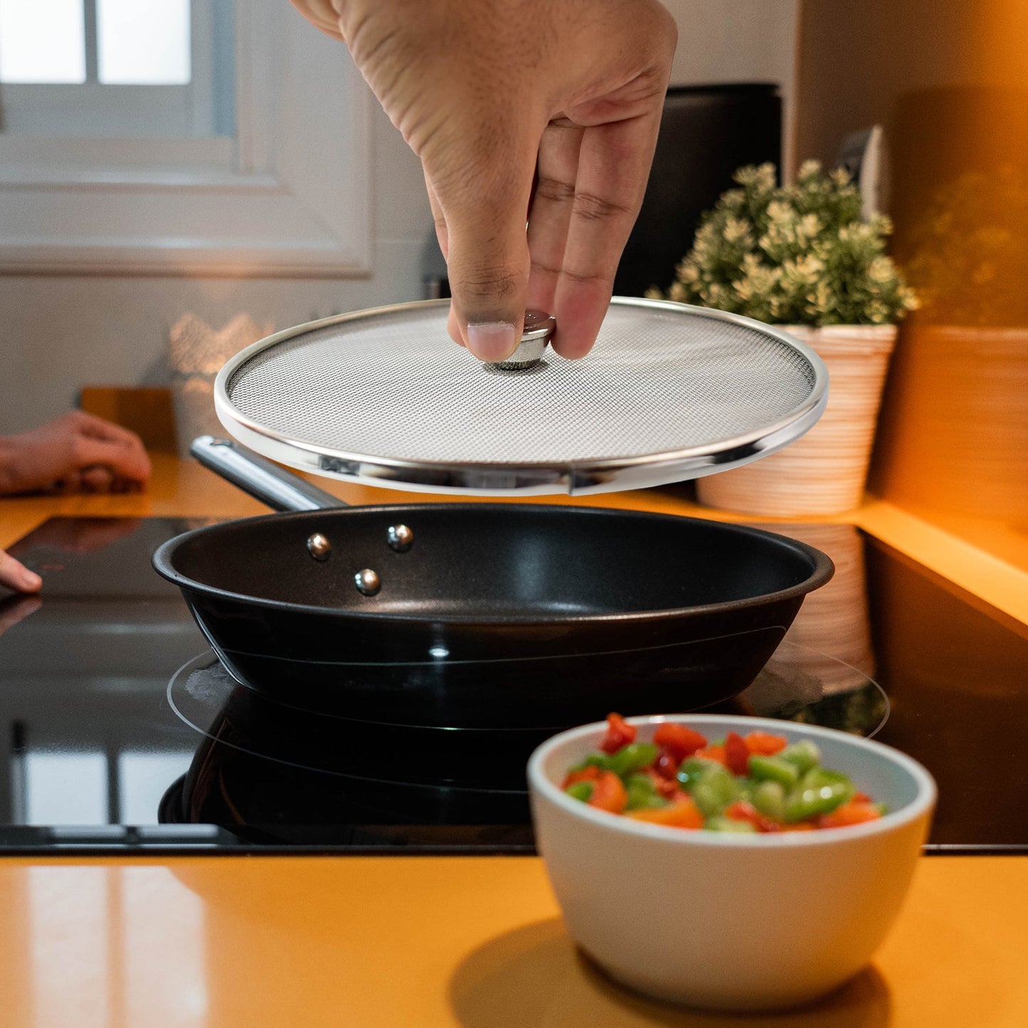 Apex Large Stainless Steel Mesh Net Cover for Cooking (1 Pc)