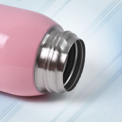 Thermos steel Double Wall Vacuum Bottle With Cover & Strap 600ml Approx