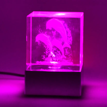 3D Mix Design LED Light Base With Speaker (1 Pc / B Grade)