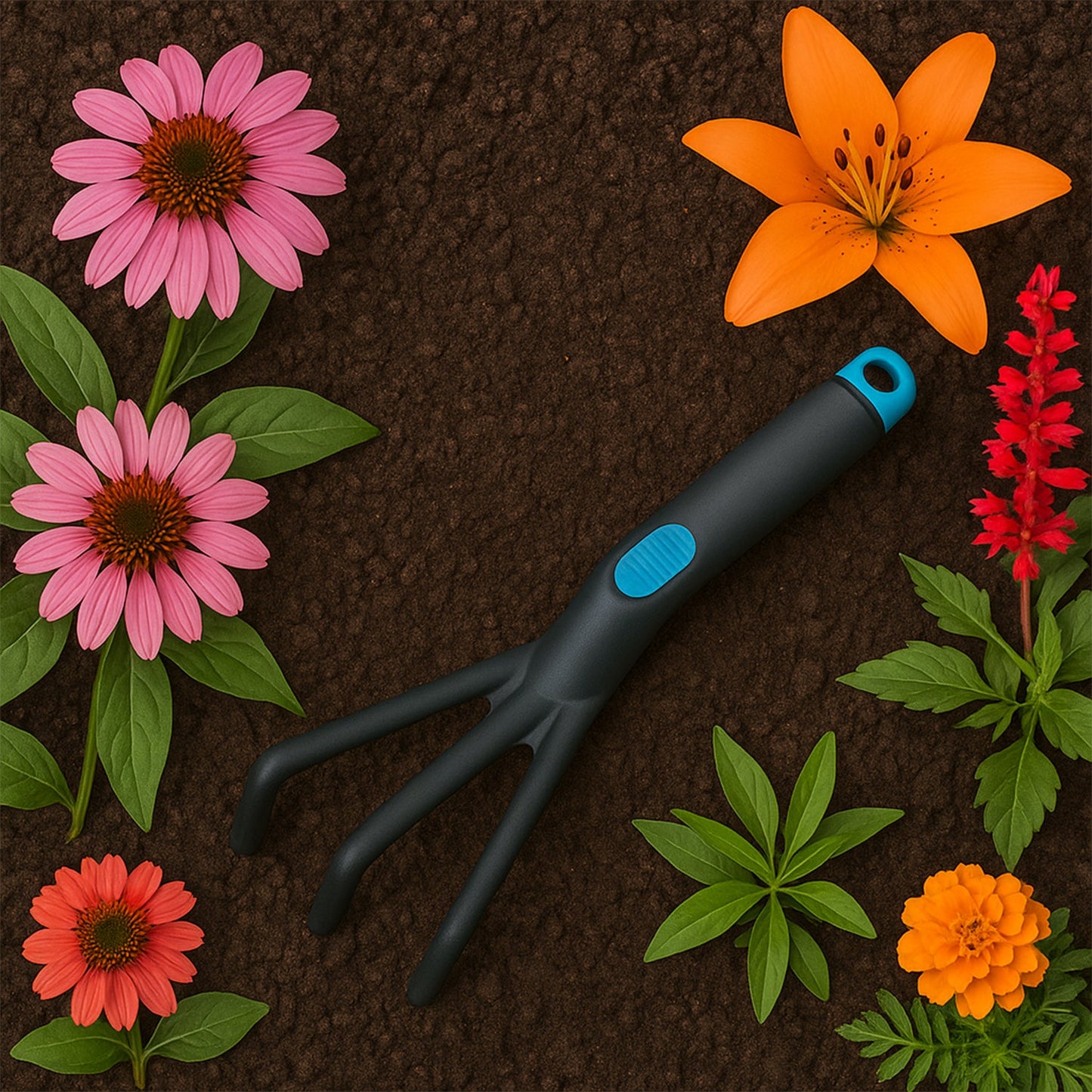 Plastic Premium Garden Hand Cultivator Tool (1 Pc)