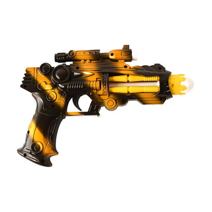 TTG LED Laser Gun Toy – Battery Operated Space Blaster with Flashing Lights & Sound (1 Set)