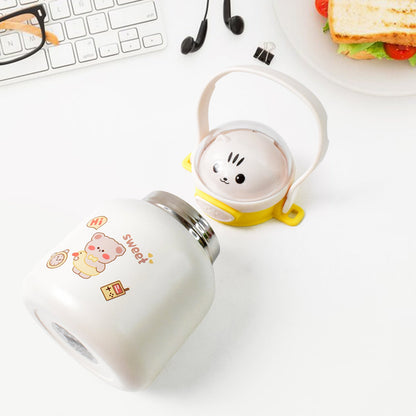 Stainless Steel Kltten / Bottle Vacuum Insulated Cup With Handle & Strap (700 ML)