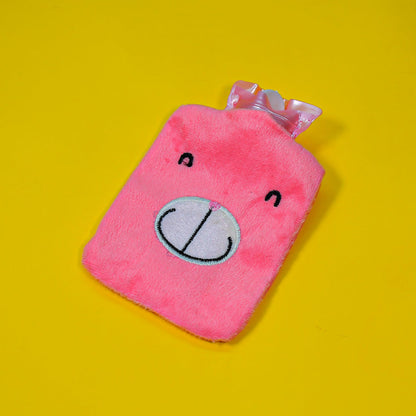 Pink Hot Water Bag with Cover – Relief for Neck, Shoulders & Cramps