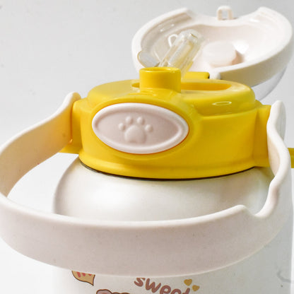 Stainless Steel Kltten / Bottle Vacuum Insulated Cup With Handle & Strap (700 ML)