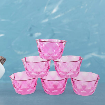 6pc Diamond shape ice cream bowl set