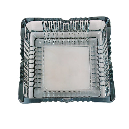 Square Glass Misti Crystal Quality Cigar Cigarette Ashtray Round Tabletop for Home Office Indoor Outdoor Home Decor
