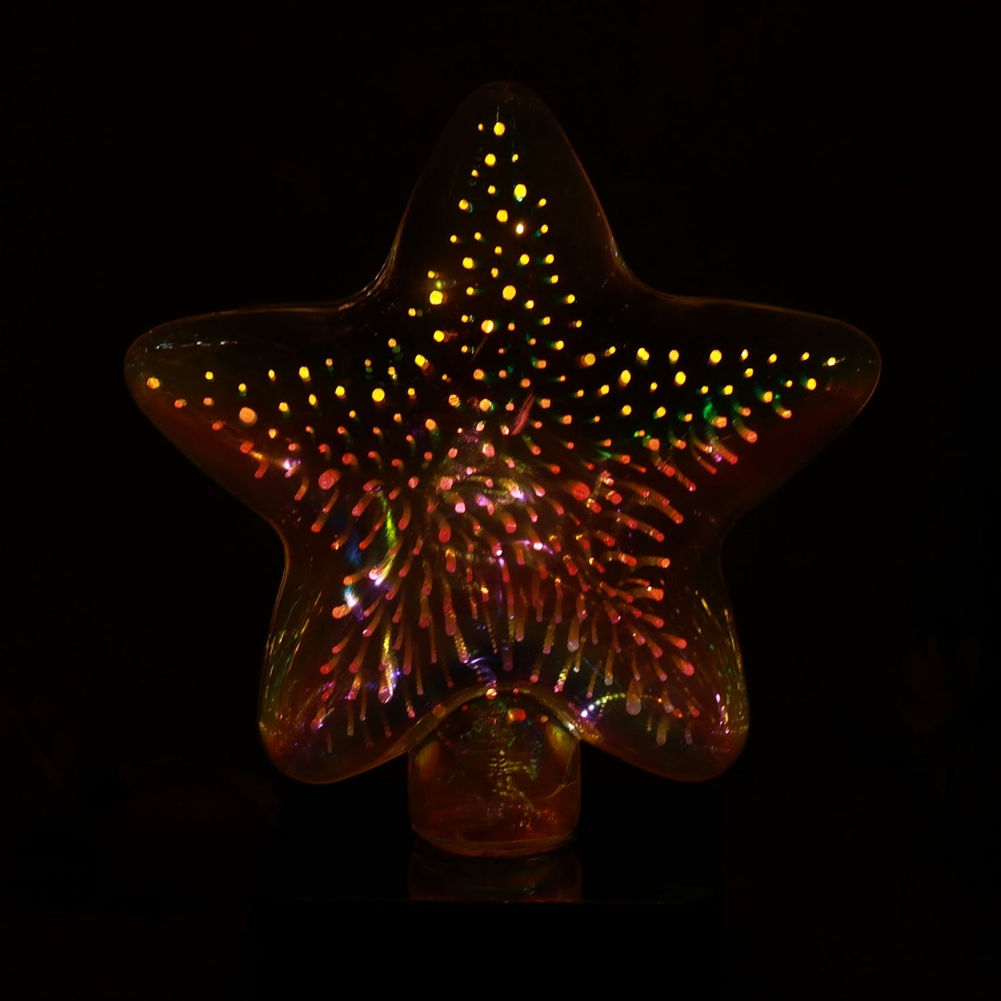Star-Shaped 3D Illusion Decorative LED Night Lamp (1 Pc)