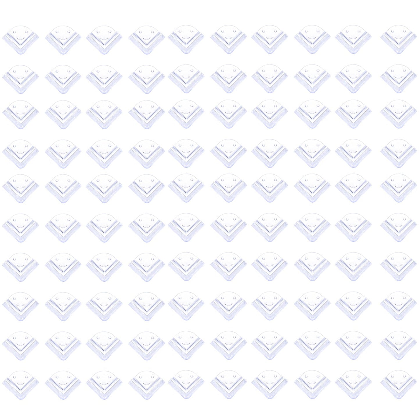 Pack of 100 table corner edge protectors for child safety