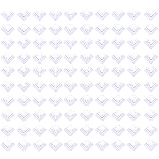 Pack of 100 table corner edge protectors for child safety