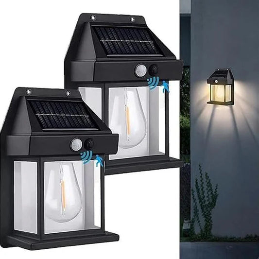 Solar Wall Lamp – Wireless Outdoor Light with Motion Sensor & 3 Modes (pack of 2)