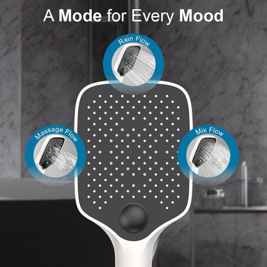 Square Hand Shower for Bathroom Without Hose Pipe