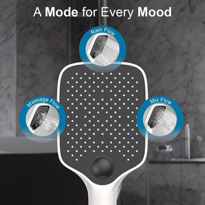 Square Hand Shower for Bathroom Without Hose Pipe