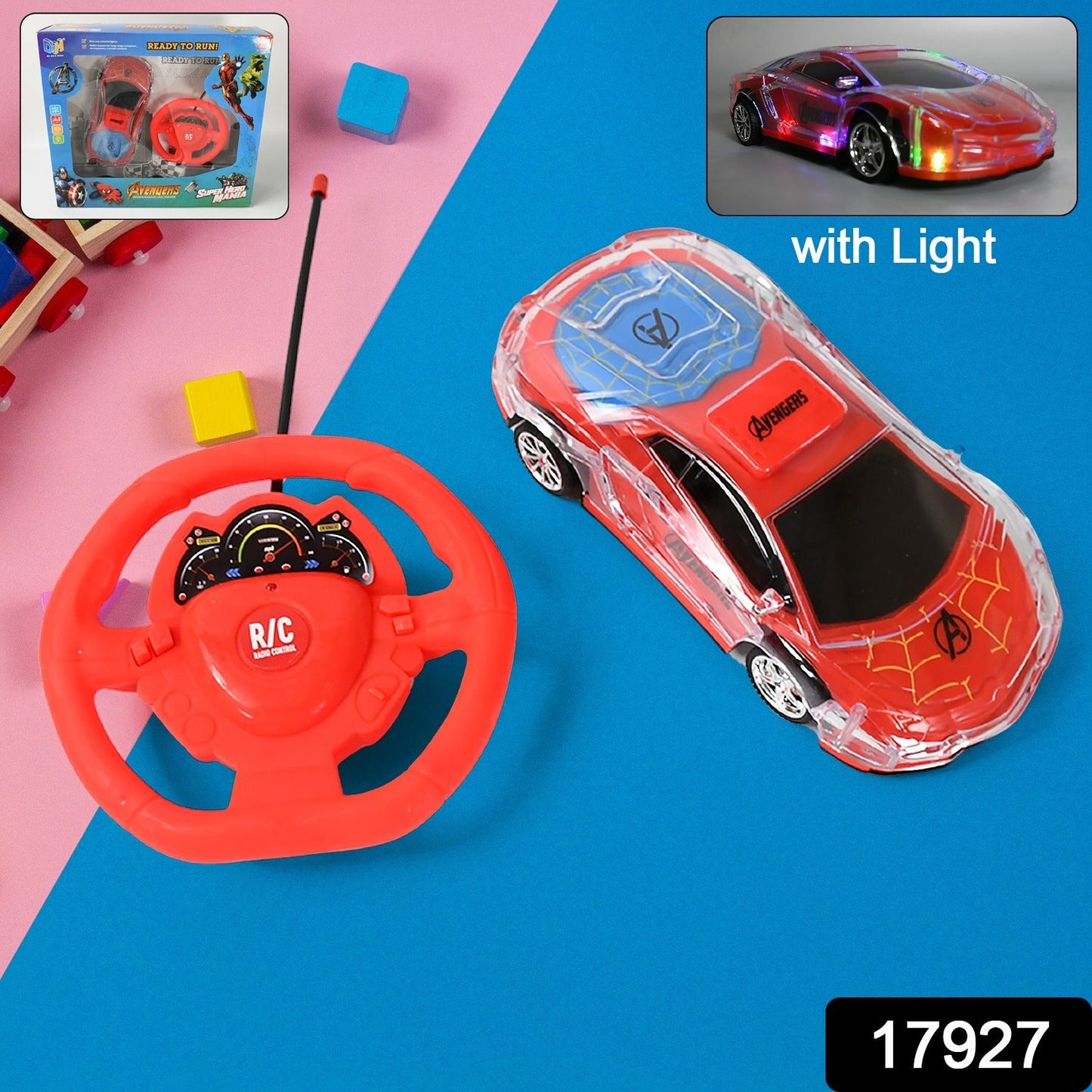 Plastic RC Racing Car – 2-Way Control with Handle Remote & Rechargeable Battery (Ideal Birthday Gift)