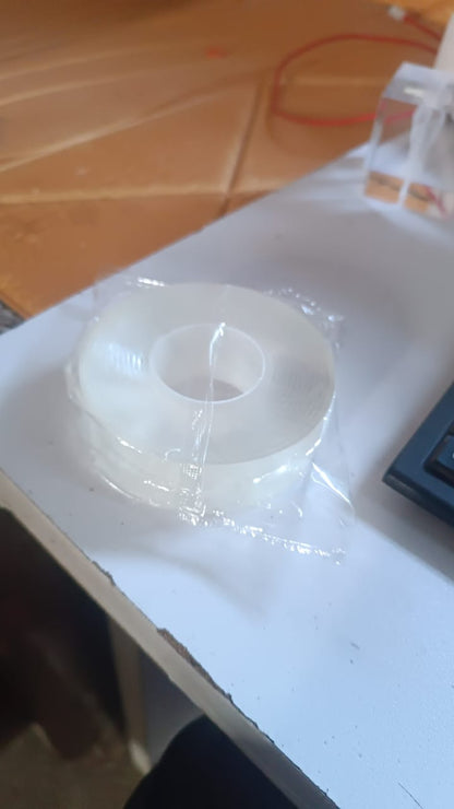 Sticky Double Sided Tape Washable Adhesive Tape Reusable (9×3 Cm / 1 Pc)