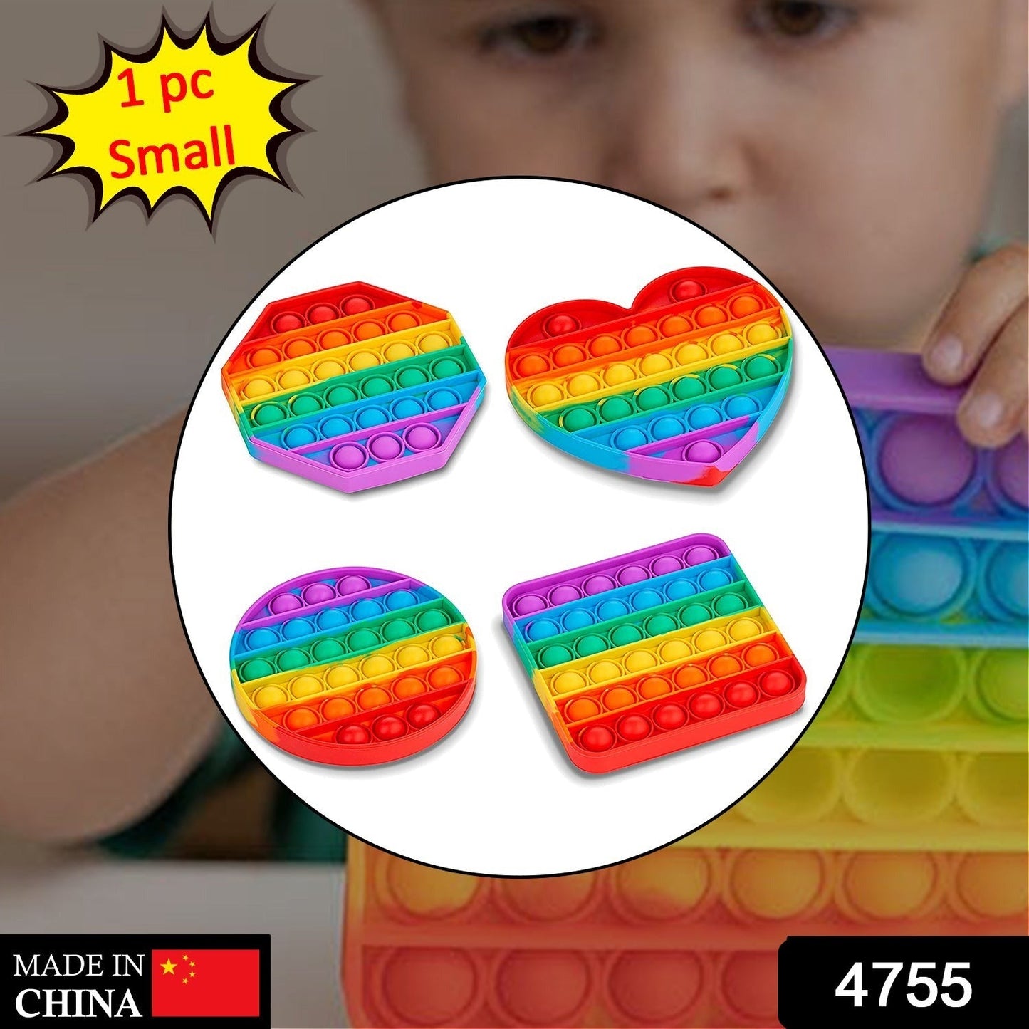 Push  bubble sensory toy in mixed colors
