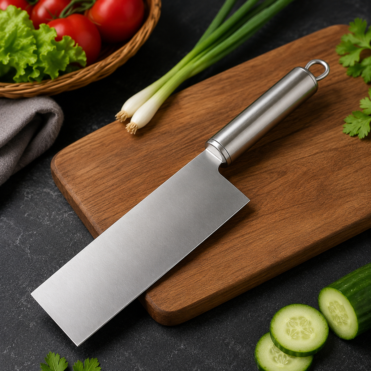 Premium Stainless Steel Vegetable Cleaver Knife Set – Pack of 2 | Multipurpose Kitchen Knives for Chopping, Slicing & Dicing