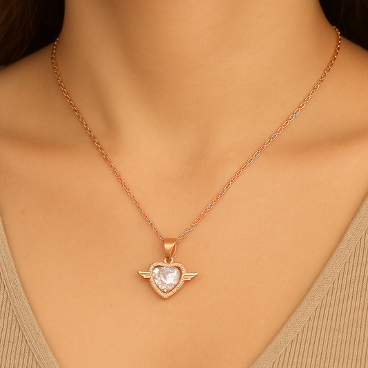Heart With Wings Necklace