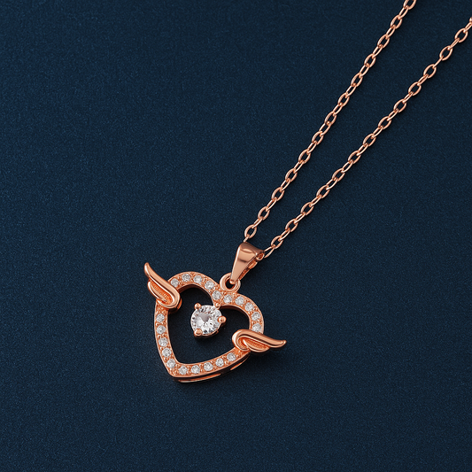 Heart With Wings Necklace