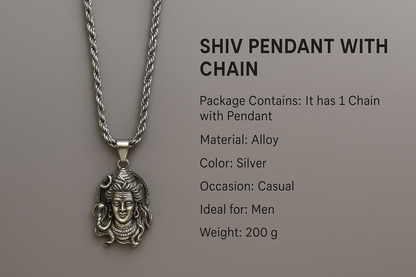 Shiv Pendant with Chain