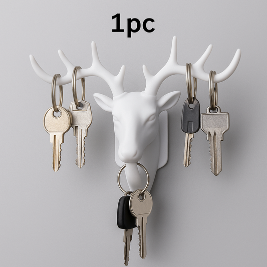 Hanging Hook- Self Adhesive Deer Head Hanging Hook (Pack of 1)